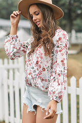 Dream Date Floral Print Wrap Top