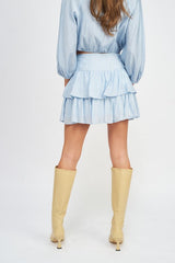 GRACE HIGH WAIST MINI SKIRT