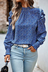 Certain Love Print Statement Sleeve Smocked Top - 5 Colors