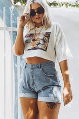 Sweet Dream Print Crop Tee
