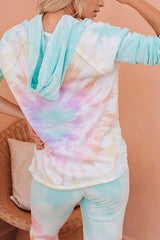 Tie Dye Flower Casual Hoodie