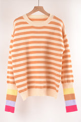 Never Let You Go Striped Long Sleeve Sweater - 3 Colors