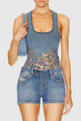 Adeline Mesh See Through Spaghetti Top