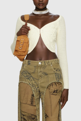 Agrata Butterfly Bodycon Knit Top