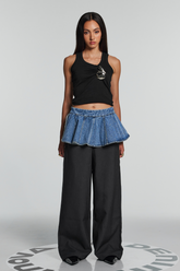 Bellamy Belt Ruffle Wide Pants