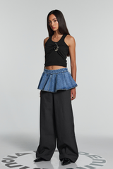 Bellamy Belt Ruffle Wide Pants