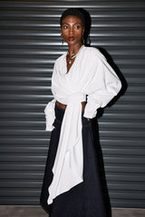 Cadence Ruch Lace Up Asymmetric Top