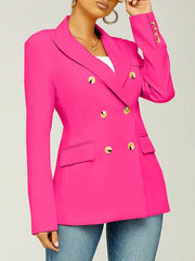 Indiebeautie Classic Double-Breasted Blazer