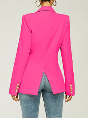 Indiebeautie Classic Double-Breasted Blazer