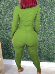 Indiebeautie Solid Ribbed 2PC Set