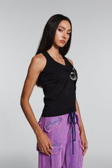 Lottie Ruch Embellished Sleeveless Top