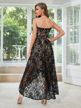 Black High-low Lace Top Party Dress