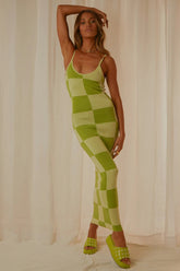 Printed Spaghetti Straps Midi Dress