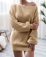 autumn and winter inclined collar casual pullover sweater multicolor knit bottoming shirt