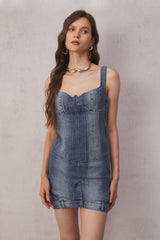 Reina Deconstruct Bustier Mini Dress