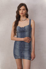 Reina Deconstruct Bustier Mini Dress