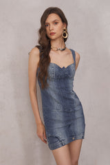 Reina Deconstruct Bustier Mini Dress