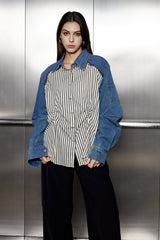Tanvi Ruch Stripe Denim Shirt