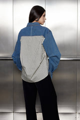 Tanvi Ruch Stripe Denim Shirt
