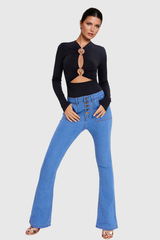 Tessa Cutout Bodycon Long Sleeve Bodysuit