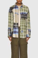 Trisha Grid Shirt In Green