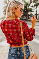 Back to School Tartan Ruffle Shirt - 2 Colors
