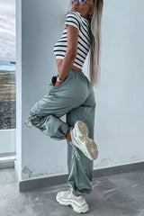 The Letha Pocketed High Waist Function Cargo Pants