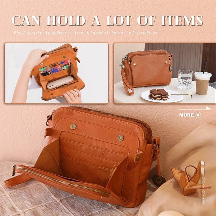 🔥Schneller Ausverkauf 49 % RABATT auf Crossbody-Schultertaschen und Clutches aus Leder 