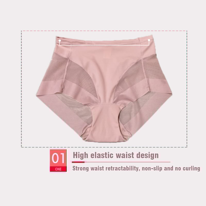 🎉Buy 1 get 3 free (4pcs)💥 High Waist Ice Silk Seamless Body Shaping Panties