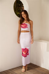 Magenta Hues Crop Top Lila