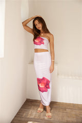 Magenta Hues Crop Top Lila