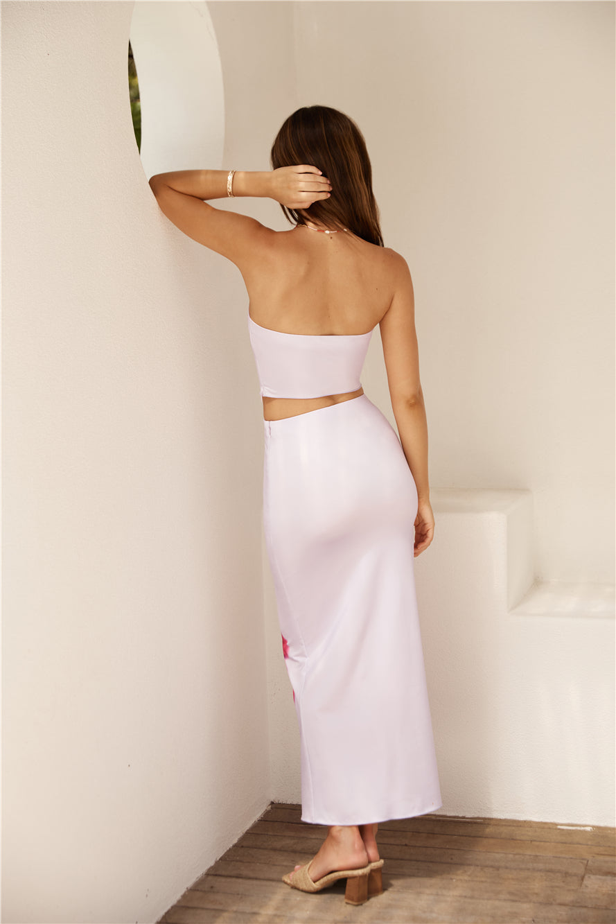 Magenta Hues Crop Top Lila
