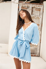 Midday Mood Romper Blue