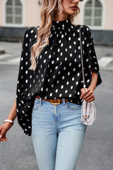 Making Promises Dotted Short Sleeve Cape Top - 5 Colors
