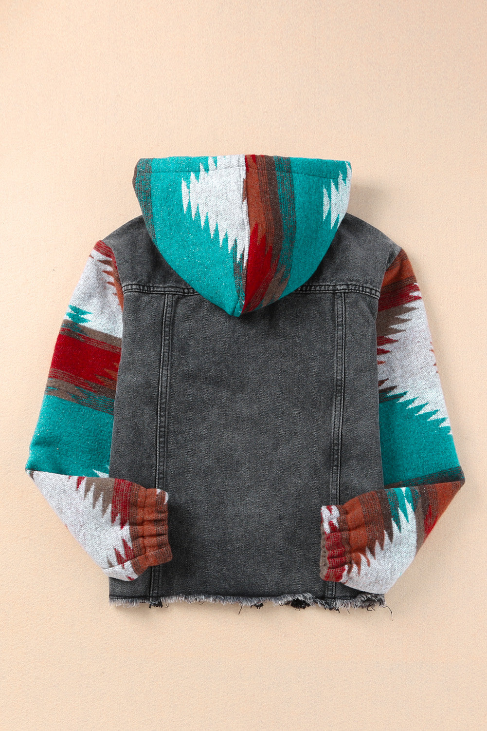 Jeansjacke mit Kapuze und Taschen