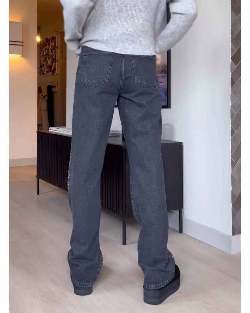 Personalisierte Vintage-Hosen in einfarbiger Farbe 