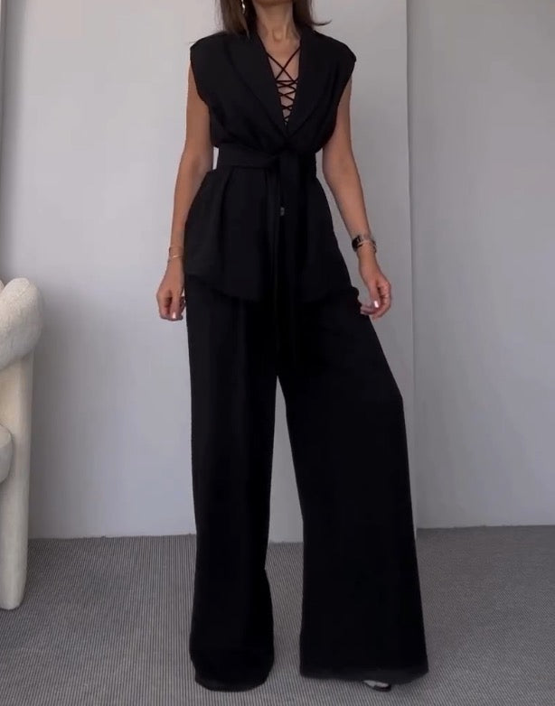 2024ss sexy three-piece lace-up