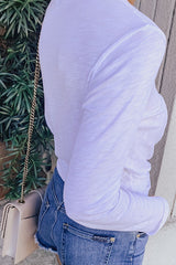 Make Your Move White Long Sleeve Tee