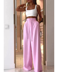 Pink and white patchwork jumpsuit