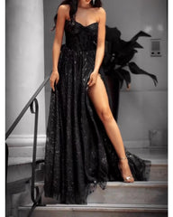 Wunderschönes Escape Pailletten-Maxikleid 