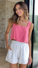 Orabella Crop Top - Koralle