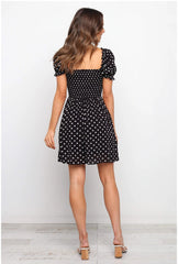 Black Polka Dot Skater Dress