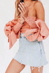 Orange Off the Shoulder Top