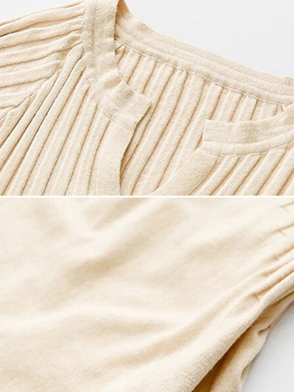 Casual Long Sleeves Solid Modern Color High-Neck Mini Dresses