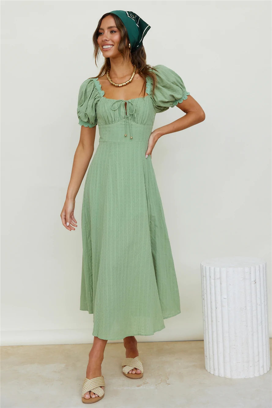 Sage Green Midi Dress