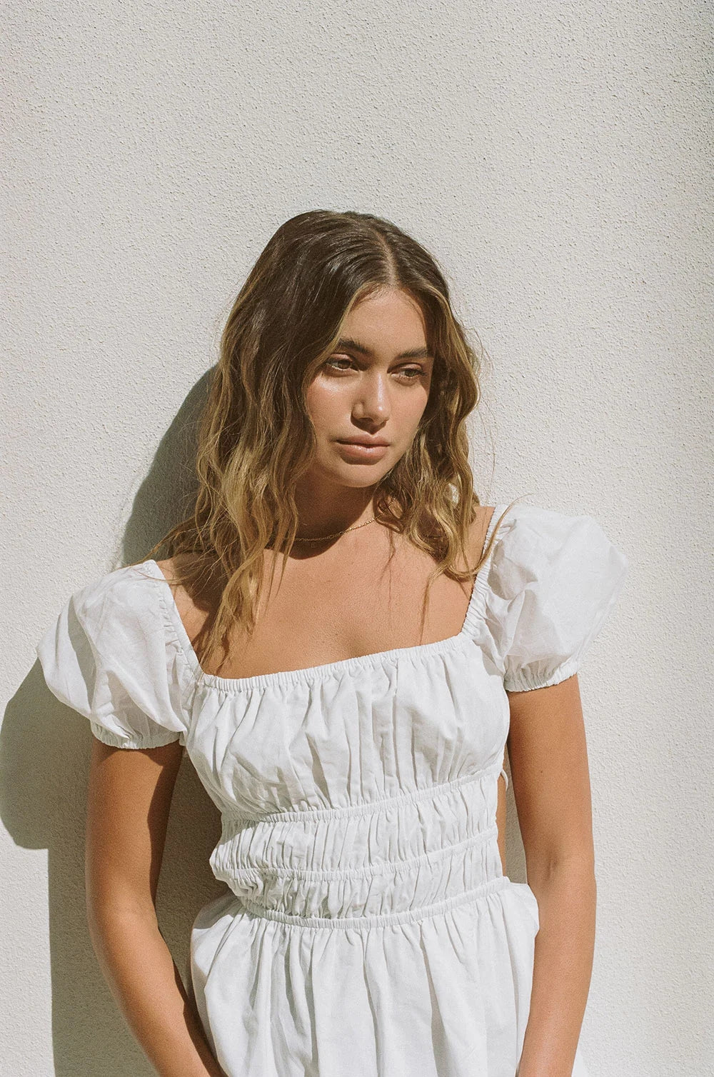 White Backless Mini Dress