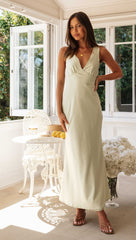 Lucy Maxi Dress (Sage)