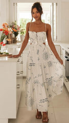 Artisan Coastal Print Midi Dress