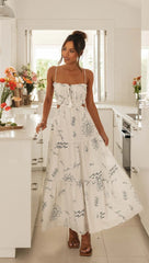 Artisan Coastal Print Midi Dress