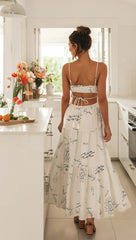 Artisan Coastal Print Midi Dress